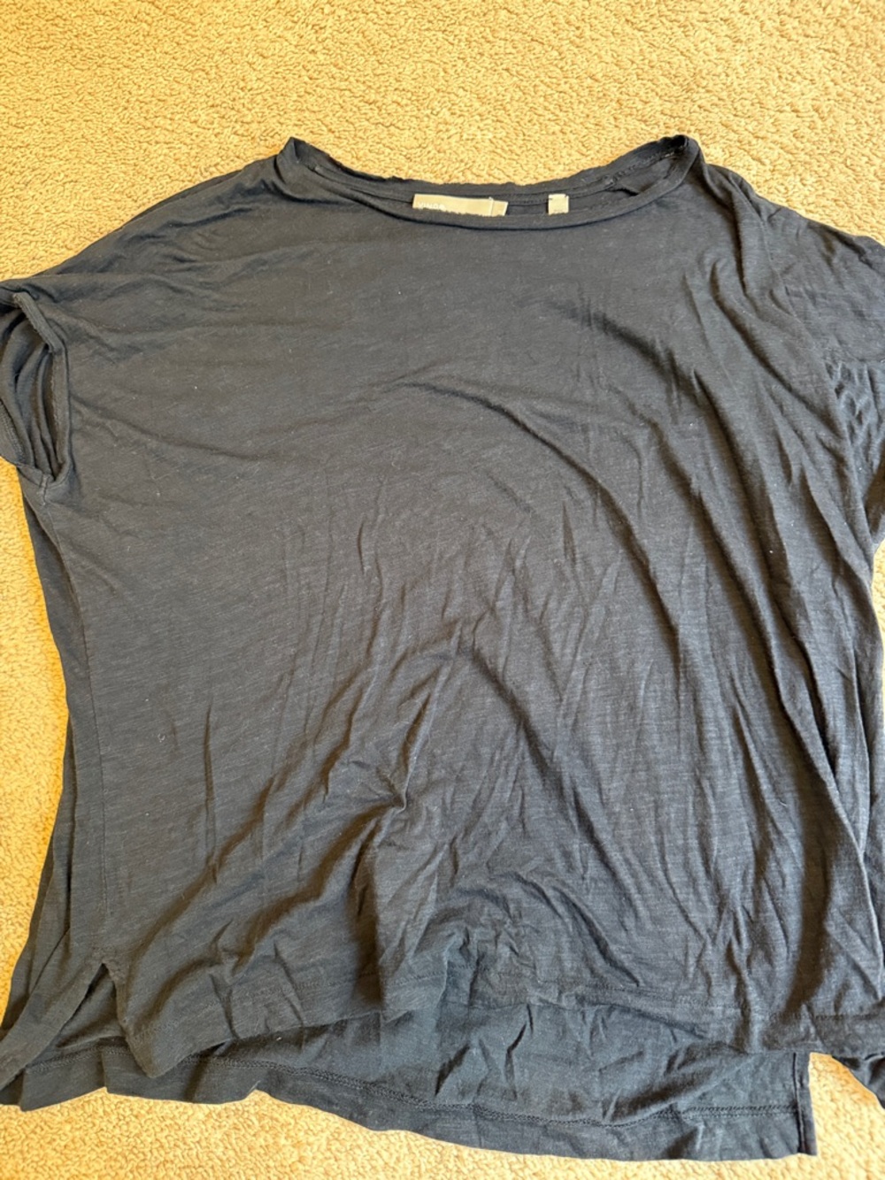 Vince Black Short-Sleeve Crewneck Tee